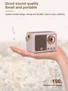 Vintage Portable Speaker - Pink - View 5