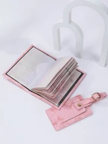 Letter Graphic Passport Case With Luggage Tag Passport Holder Passport Cover Passport Wallet Passport Bag Passport Pouch for Travel Flight for Flight for Back to School for Men and Women Travel Essentials Travel Accessories vacation accessories travel accessory set for holiday season