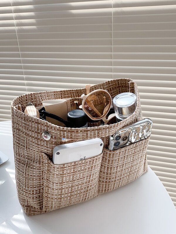 Button Detail Straw Bag SHEIN USA