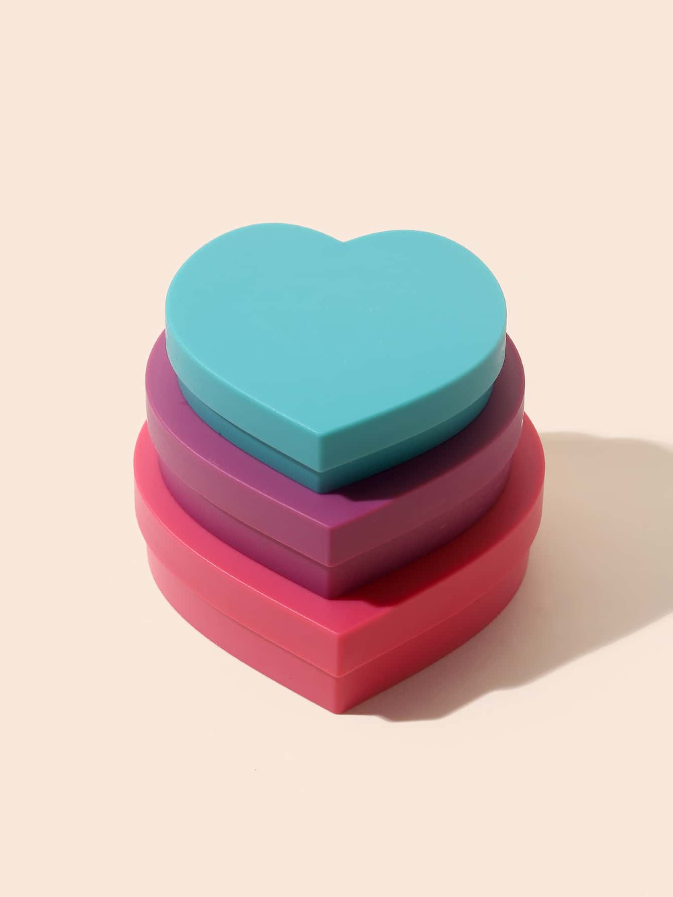3pcs Heart Design DIY Diamond Box - Multicolor - View 2