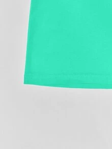 SHEIN Unity Letter Graphic Bodycon Dress - Mint Green - View 4