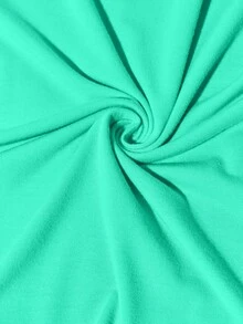 SHEIN Unity Letter Graphic Bodycon Dress - Mint Green - View 7
