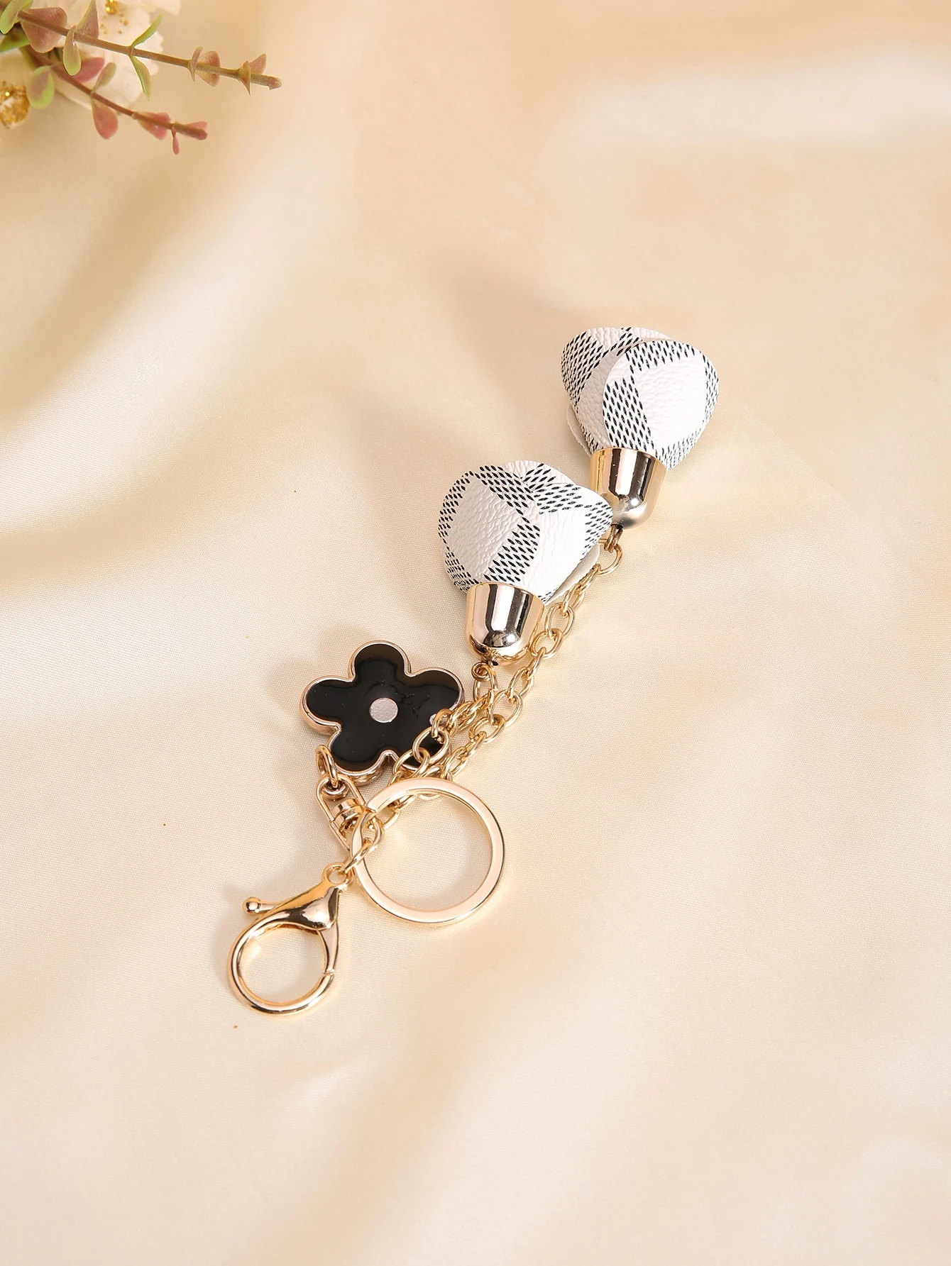 バッグチャーム 花柄