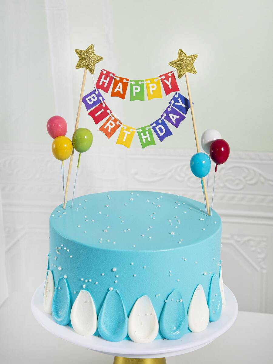 7 件气球花环横幅套装， - 彩色 - 查看 1