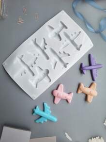 1pc Airplane Chocolate Mold - White - View 2