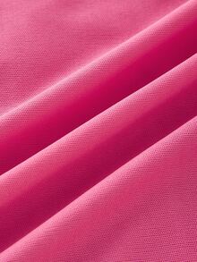 SHEIN Vestido tubo ajustado con nudo delantero con abertura fruncido - Rosa Fucsia - Ver 4