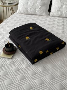 Lemon Embroidered Quilted Bedspread