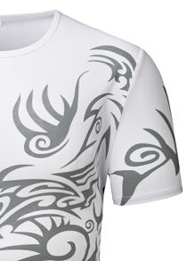 Manfinity Men Graphic Print Tee - White - View 3