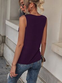 Top sans manches à blocs de couleurs - Multicolore - Voir 2