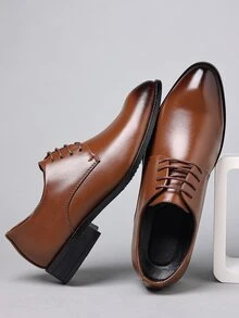 男士漸層前綁帶牛津鞋 - 棕色 - 查看 2