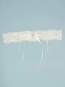 Cinta-liga Decorativa de Pérolas Falsas para Noiva > Tornozeleira de Moda para Noiva