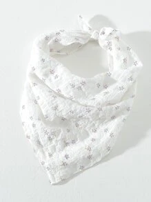 1 pieza Diadema plisada con estampado floral, pañuelo, accesorio para el cabello de playa y vacaciones, turbante, diadema deportiva, cinta para el cabello de otoño e invierno, accesorios para el cabello para mujer para atuendos de vacaciones, bandanas suaves para mujer - Negro - Ver 14