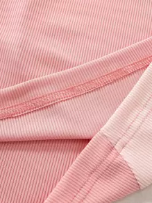 SHEIN Unity Colour Block Ribbed Knit Tank Top