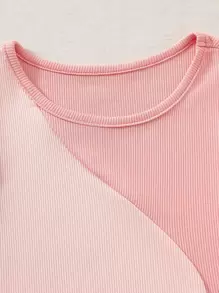 SHEIN Unity Colour Block Ribbed Knit Tank Top