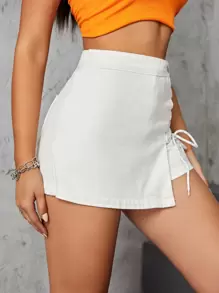 SHEIN Essnce Skort con cordón delantero
