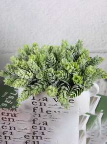 30株人造塑料菠萝草，抗紫外线，适用于户外花园、阳台、窗台、家居、房间、餐桌装饰，情人节、生日、毕业季家居装饰、返校季房间装饰、学习用品、人造植物 - 綠色 - 查看 4