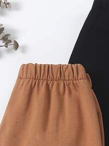 Toddler Boys 3pcs Solid Joggers - Multicolor - View 5