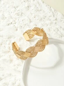 Vòng đeo tay thiết kế xoắn - Vàng - Xem 2