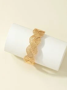 Vòng đeo tay thiết kế xoắn - Vàng - Xem 3