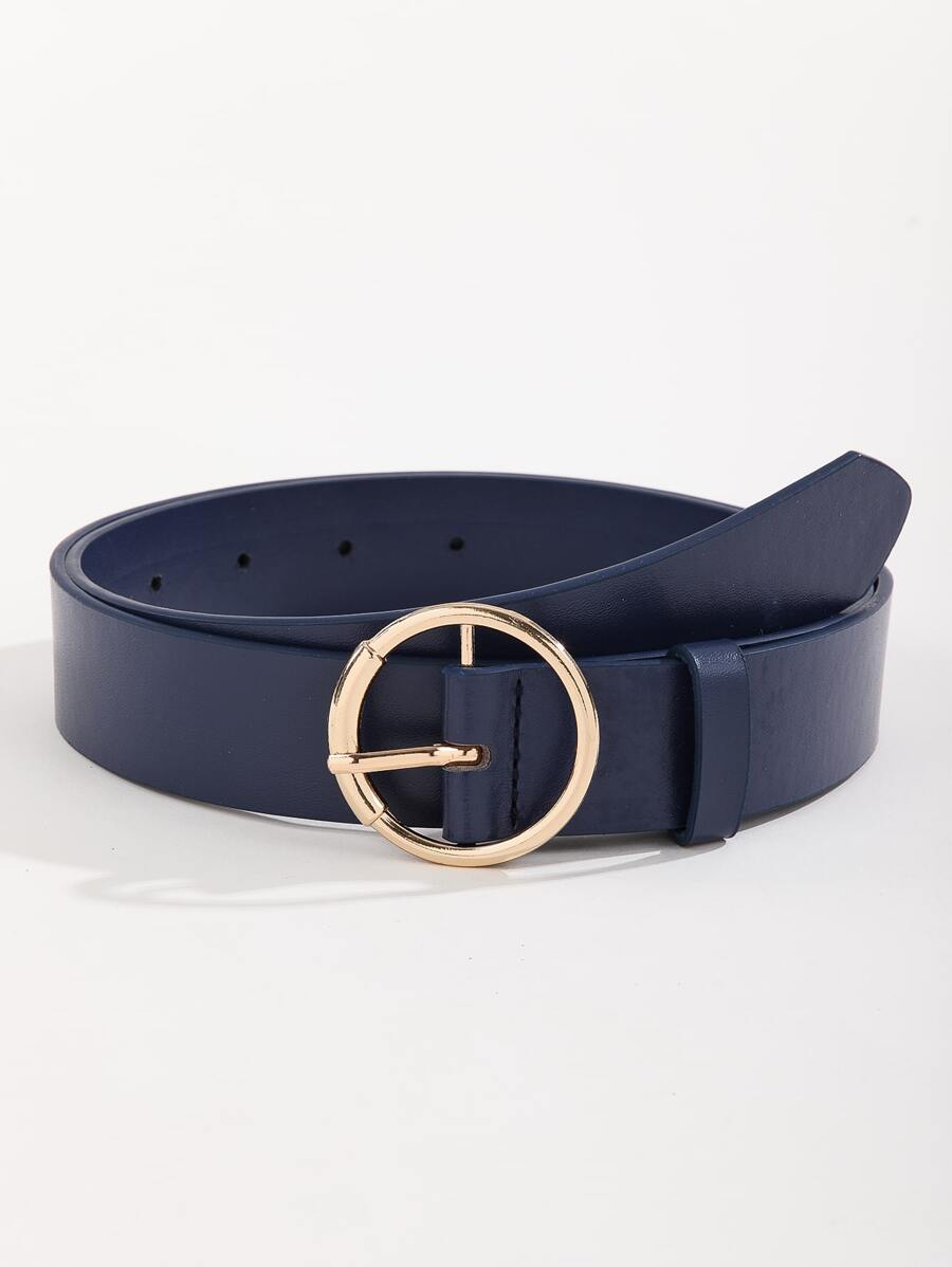 圓形搭扣腰帶附打孔器 - 藏蓝色 - 查看 1