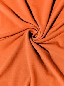 SHEIN Unity Letter Graphic Bodycon Dress - Orange - View 6