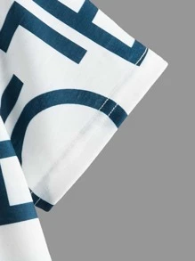 SHEIN Boys Letter Graphic Tee - White - View 3