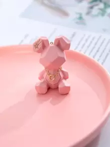 1 件几何兔子装饰最佳礼物 - 粉色 - 查看 1