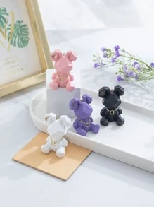 1 件几何兔子装饰最佳礼物 - 粉色 - 查看 6