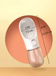 1pc 300ml Pet Water Bottle - White - View 4