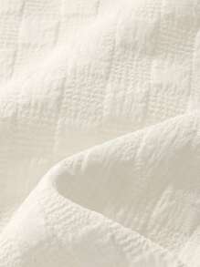 DAZY Puff Sleeve Button Front Crop Shirt - Beige - View 4