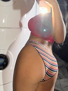 FINETOO Rainbow Striped Panty - Multicolor - View 2