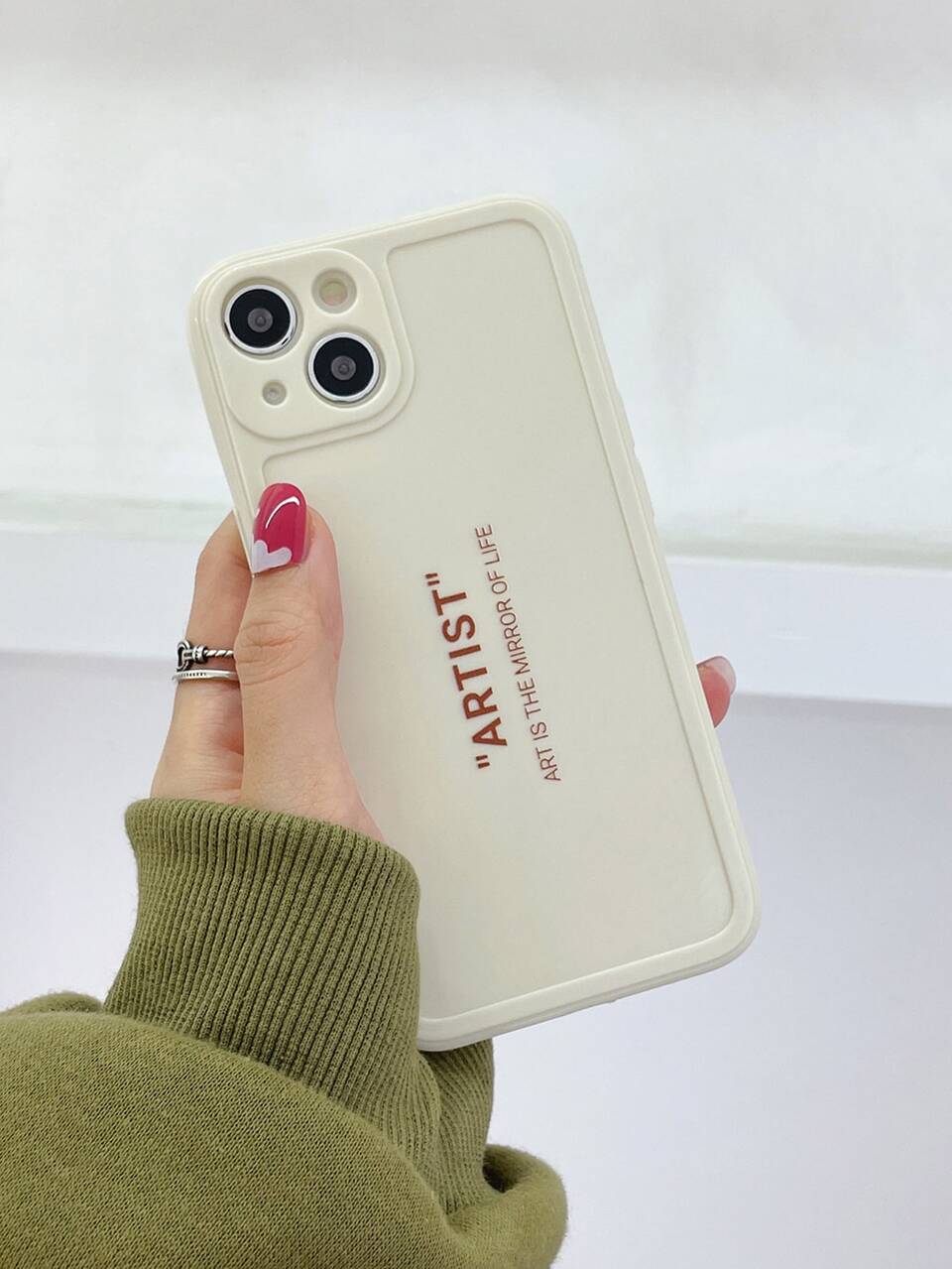 Letter Graphic Phone Case