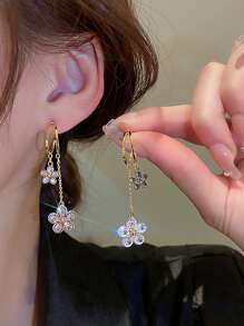 Andkiss Thả hoa tai Khối Zirconia  Hoa - Nhiều màu - Xem 1