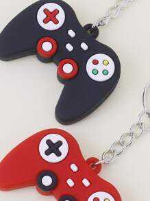 2pcs Men Game Console Charm Keychain - Multicolor - View 3