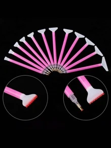 13pcs Diamond Painting Point Drill Pen, Pink PP Diamond Pen For DIY Diamond Painting - Pink - View 3