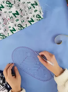 4pcs Sewing Ruler Set, Plastic Clear Sewing Ruler For Clothing Sewing - Multicolor - View 3