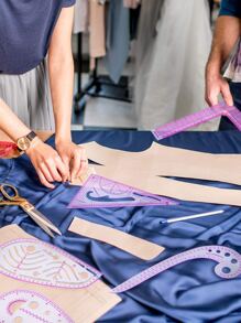 4pcs Sewing Ruler Set, Plastic Clear Sewing Ruler For Clothing Sewing - Multicolor - View 5