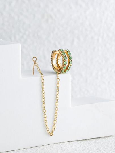 1 pezzo Orecchino con strass