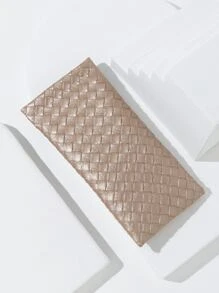 Estuche De Gafas Con Diseño Trenzado - Caqui - Ver 1