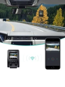 AUKEY Wifi Dash Cam 1080P - Black - View 2