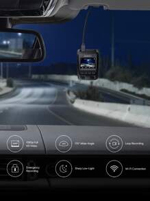 AUKEY Wifi Dash Cam 1080P - Black - View 3