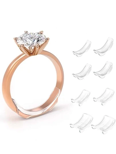 8st Klar Ring Anti-Slip Hållare, Enkel Klar Plast Ring Hållare För Hushåll