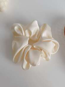 Scrunchies de tela lisa y minimalistas, coleteros informales