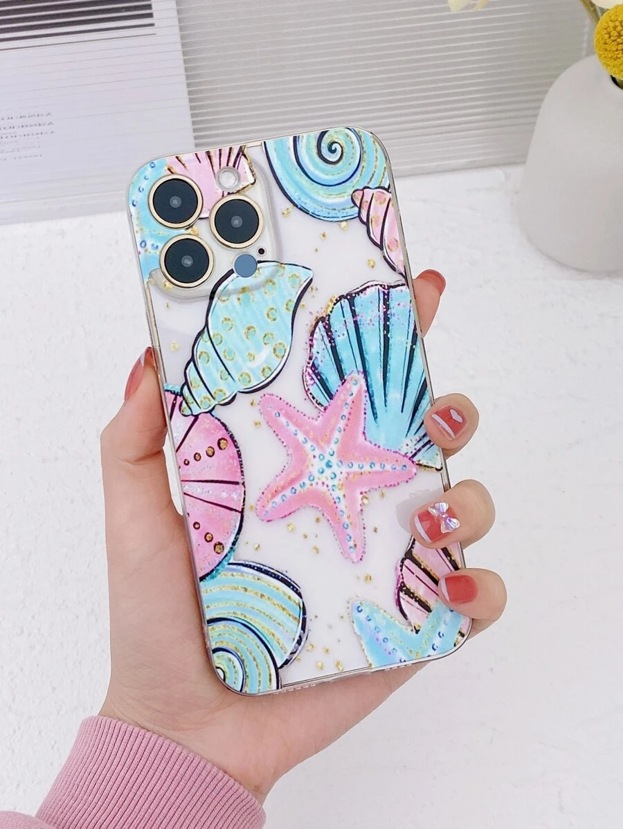 Starfish Painted Phone Case - Multicolor - View 1