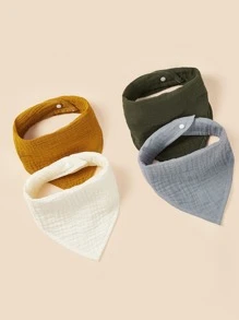 Yếm Bandana Màu Rắn Cho Bé 4 Mảnh - Nhiều màu - Xem 5