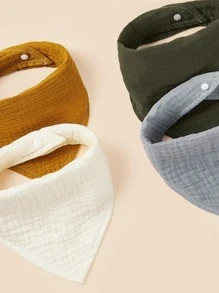 Yếm Bandana Màu Rắn Cho Bé 4 Mảnh - Nhiều màu - Xem 6