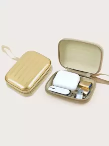 金屬質感便攜數據線收納袋 - 金色 - 查看 1
