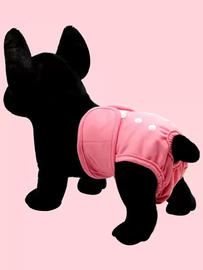 1pc Solid Color Pet Sanitary Pants For Small Medium Dogs
