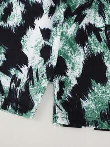 Toddler Girls Brush Print Tee & Shorts - Multicolor - View 4