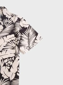 Manfinity Men Tropical Print Shirt & Shorts - Multicolor - View 3